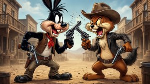 Elmer and Sam Showdown
