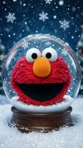 Elmo Snow Globe