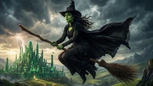 Elphaba's Flight Over Oz