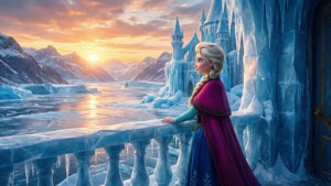 Elsa at Sunset