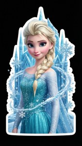 Elsa Ice Queen Sticker