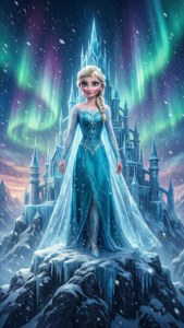 Elsa on the Mountain
