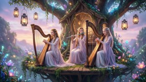 Elven Music in Floating Treehouse