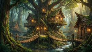 Elven Treehouse Village