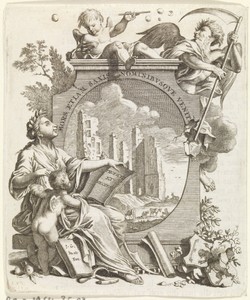 Embleem van een ruïne