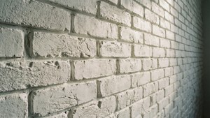 Embossed Faux White Brick
