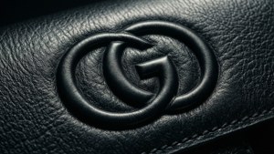 Embossed GG on Black