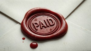 Embossed Paid Seal