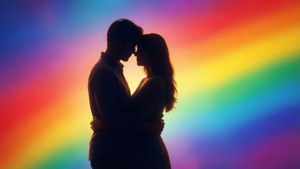 Embrace in Rainbow