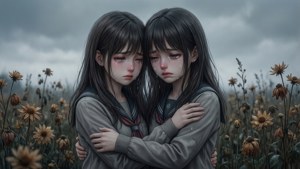 Embracing in Withered Field