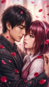 Embracing Under Roses