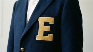 Embroidered E Blazer