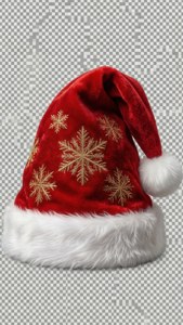 Embroidered Santa Hat
