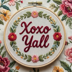 Embroidery XOXO