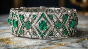 Emerald Deco Bracelet