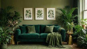 Emerald Green Living Room
