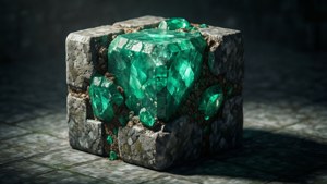 Emerald Ore Realistic
