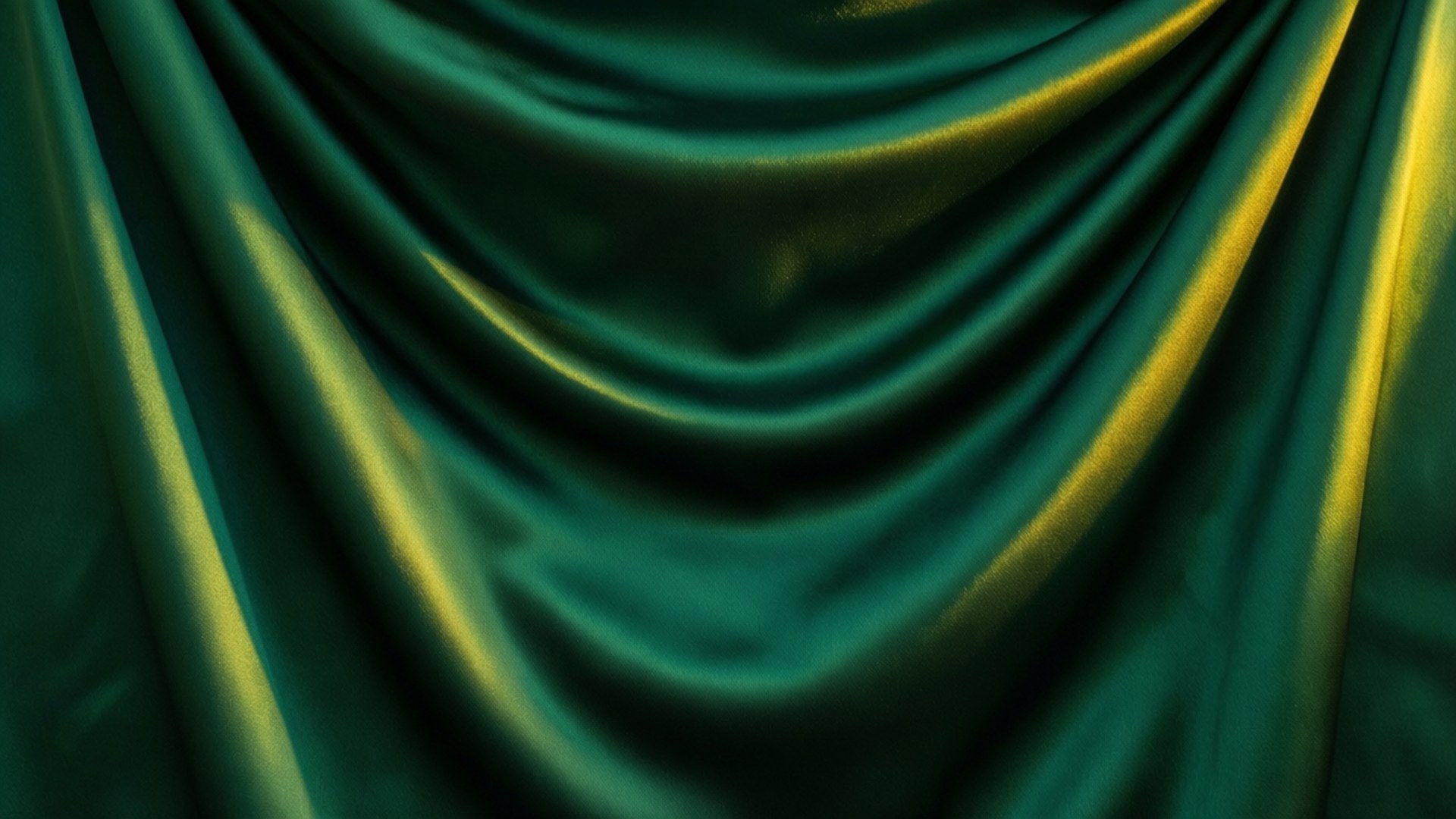 Emerald Satin Drape by Wallpapers.art Studio