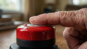 Emergency Button Close-Up