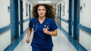 Emergency Nurse in Motion