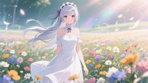 Emilia in Flower Field