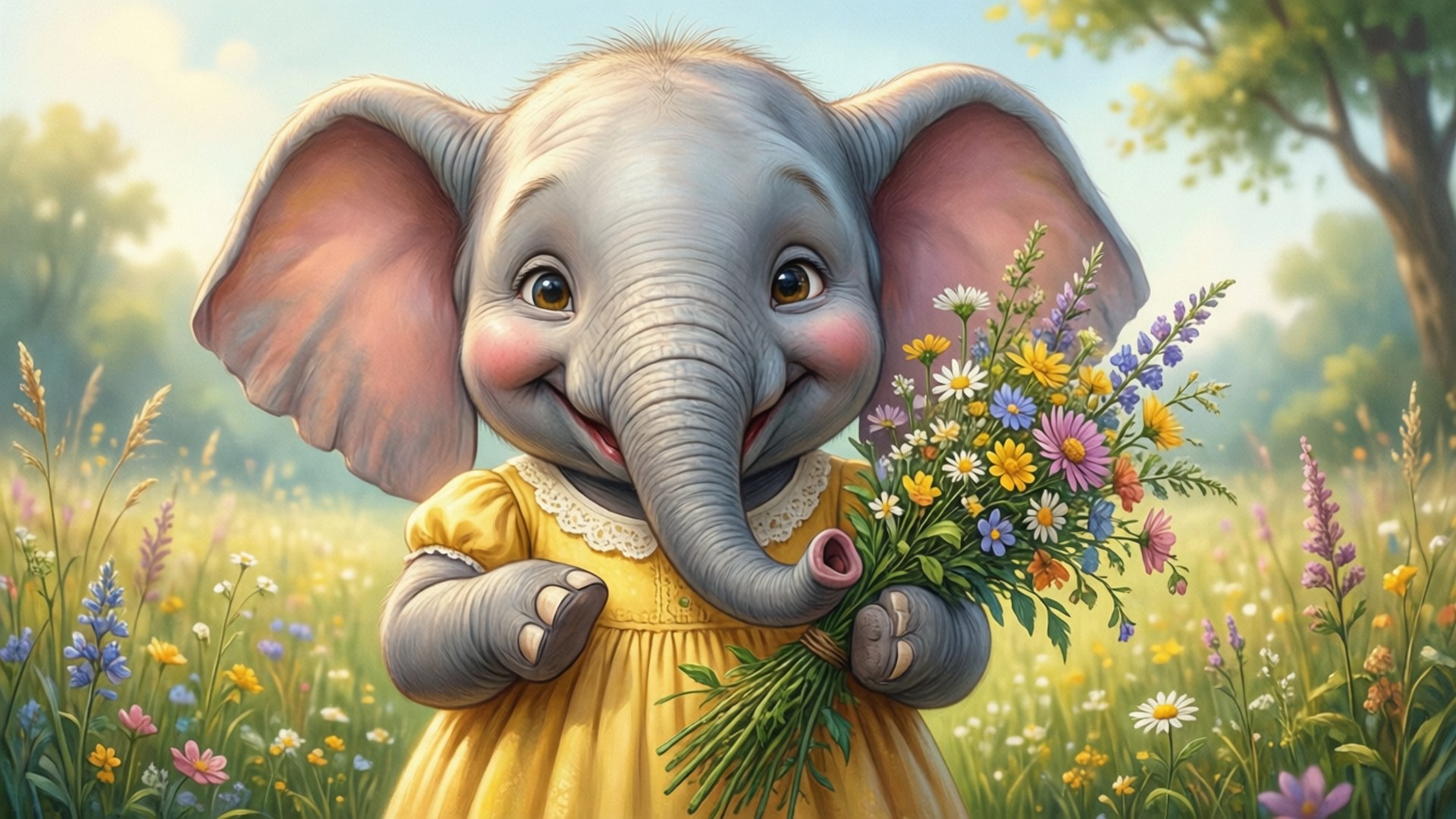 Emily's Meadow Joy by Wallpapers.art Studio
