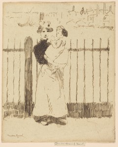 Emma and Her Baby, Chelsea Embankment