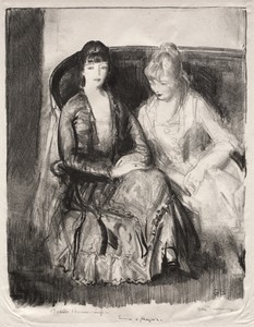Emma and Marjorie on a Sofa