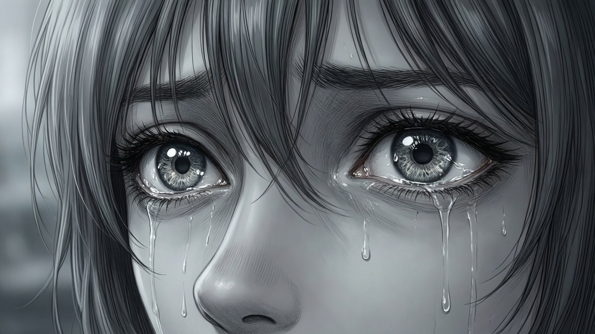 Emotional Manga Eyes by Wallpapers.art Studio
