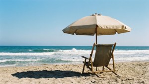 Empty Beach Chair