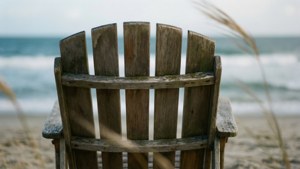 Empty Beach Chair