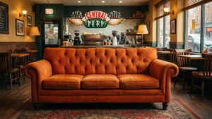 Empty Couch at Central Perk