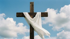 Empty Cross with Cloth