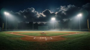 Empty Field at Night