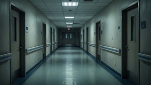 Empty Hospital Hallway