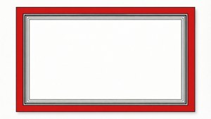 Empty Red Frame