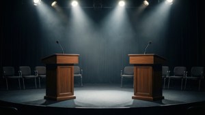 Empty Stage Spotlight