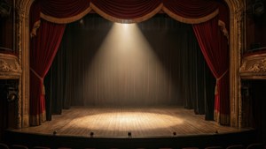 Empty Stage Spotlight