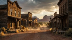 Empty Western Street