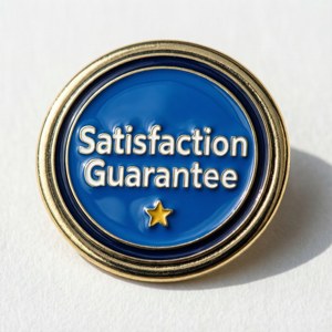 Enamel Pin Guarantee Badge