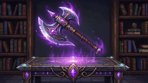 Enchanted Axe over Table