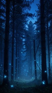 Enchanted Blue Forest