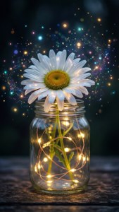 Enchanted Daisy Jar