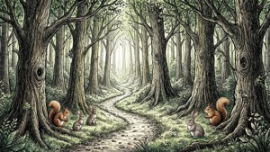Enchanted Doodle Forest