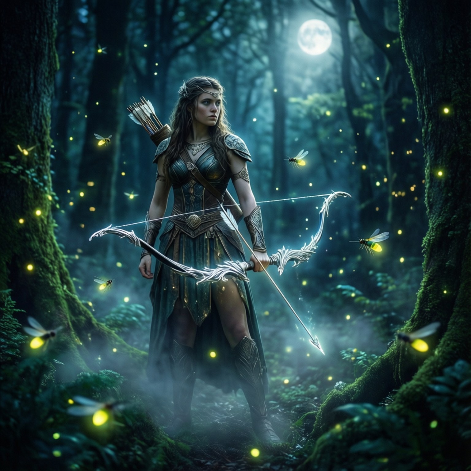 Enchanted Forest Glow by Wallpapers.art Studio