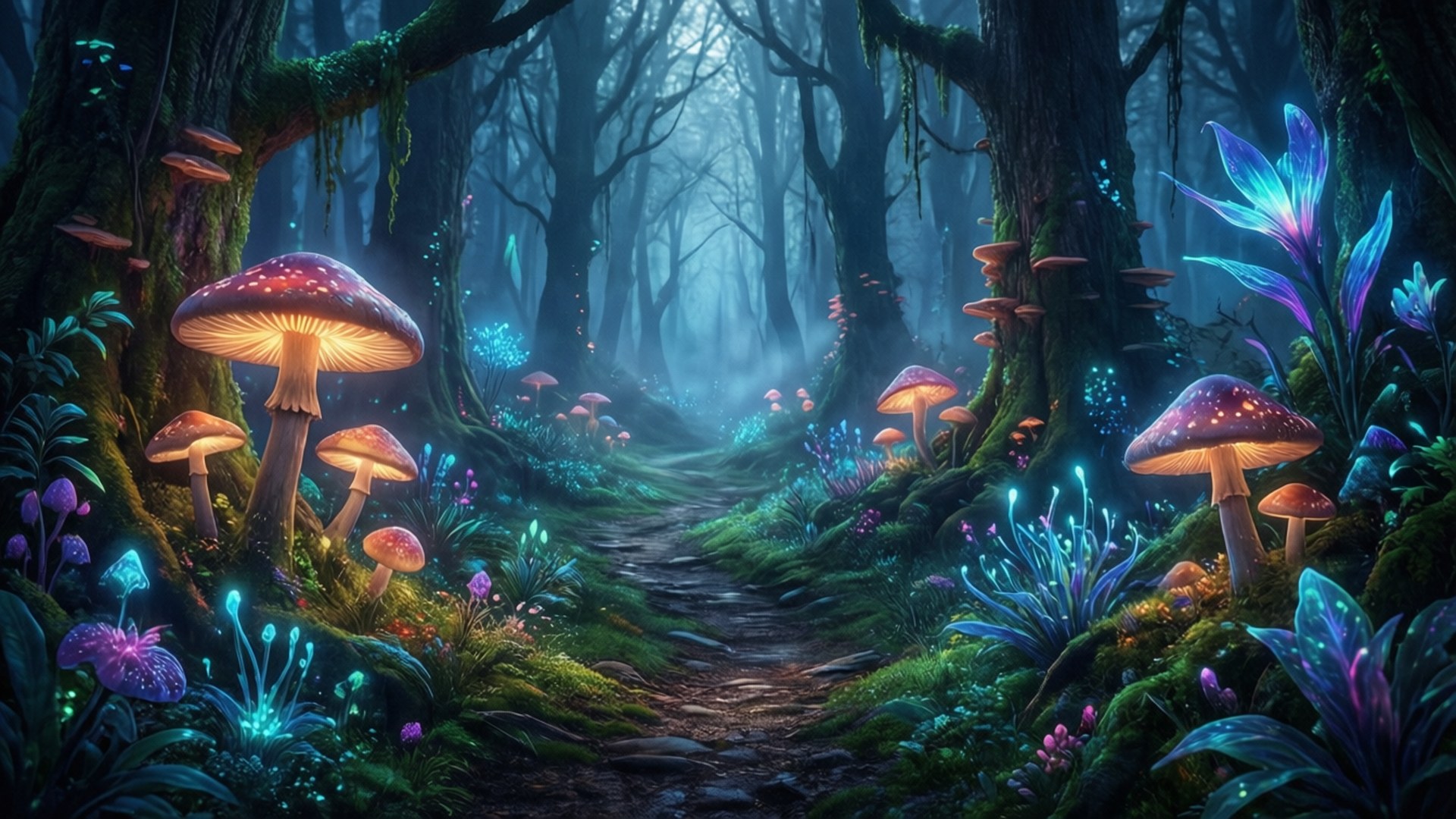 Enchanted Forest Path by Wallpapers.art Studio