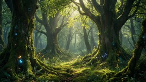 Enchanted Forest Sunbeams