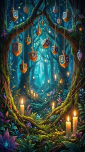 Enchanted Hanukkah Forest