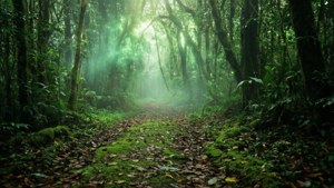 Enchanted Mossy Trail