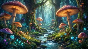 Enchanted Mushroom Forest